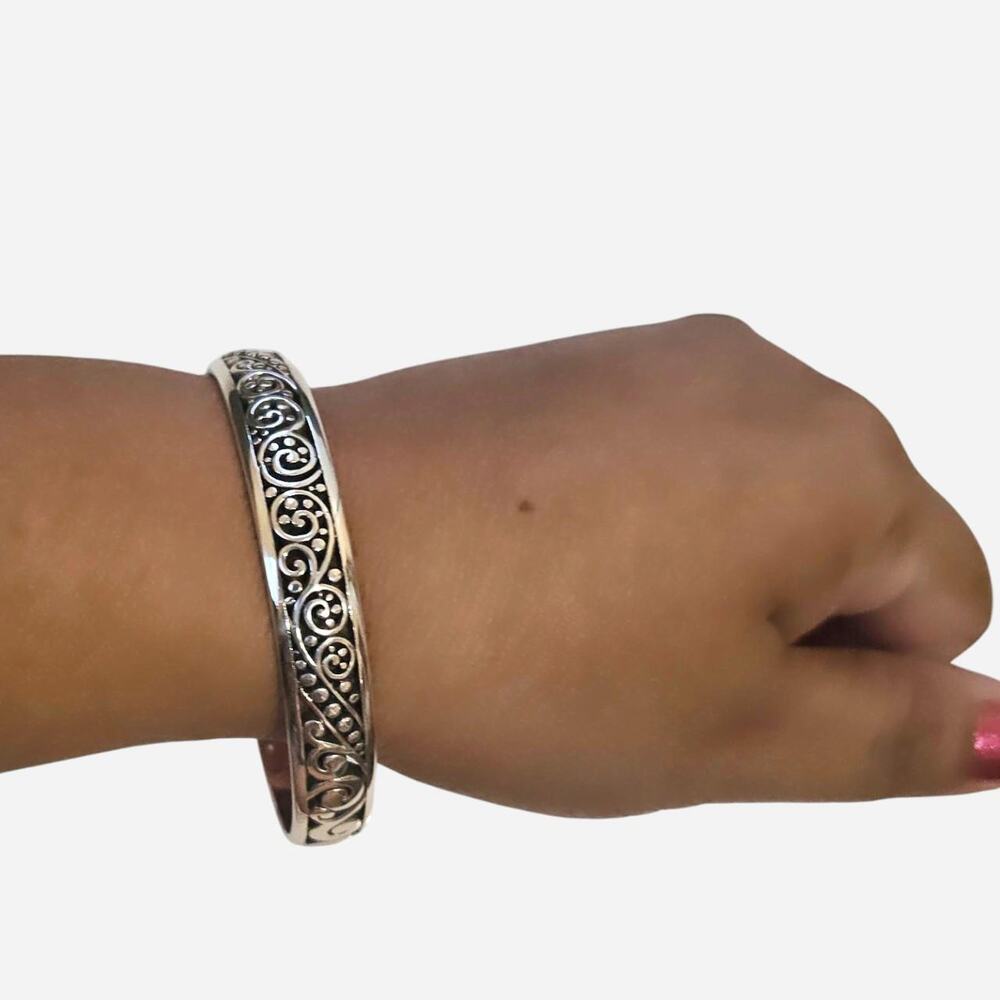 Brighton silver filigree bangle